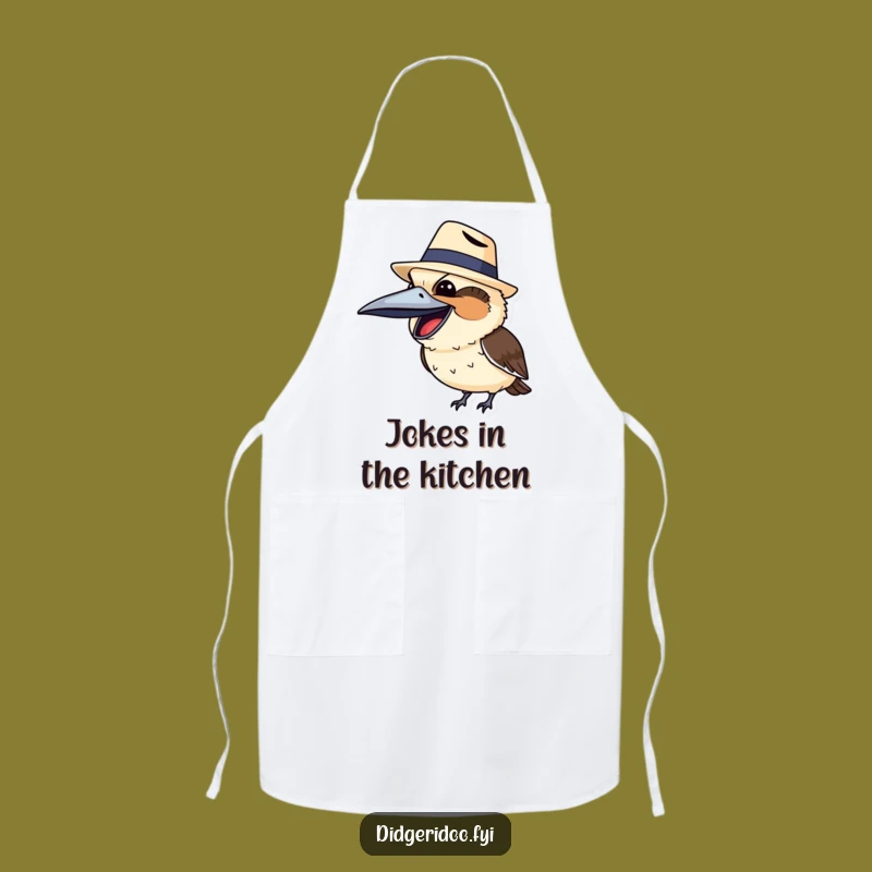Funny Kookaburra Akubra Apron: Cook Hilariously, Hilarious Aussie Chef, Perfect Funny Gift!