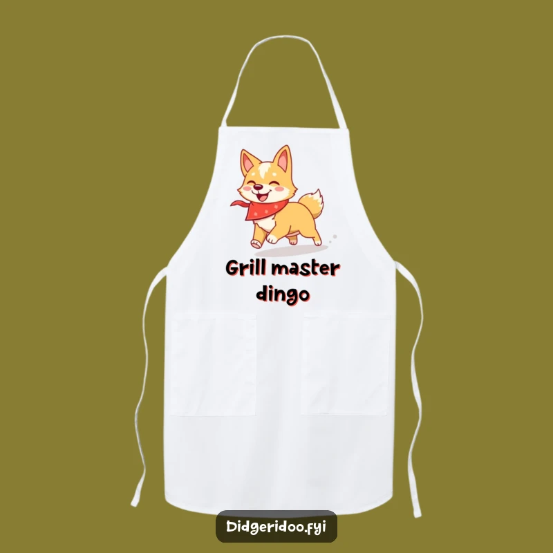 Funny Dingo Bandana Apron: Chef’s Playful Pup Kitchen Gift