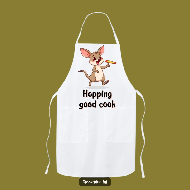 Funny Wallaby Boomerang Hop Apron: Cook Up Laughs in the Kitchen