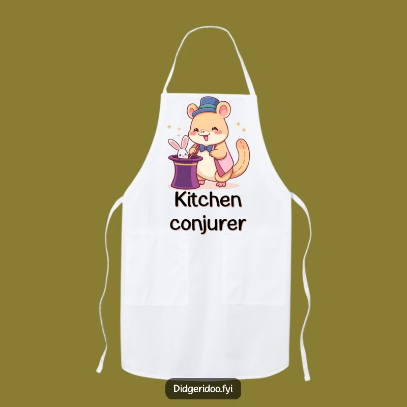 Funny Platypus Magician Apron: Giddy Kitchen Magic Gift