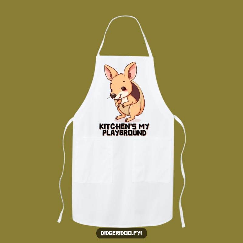 Funny Kangaroo Joey Pouch Apron: Cook with Hilarious Outback Flair and Energy