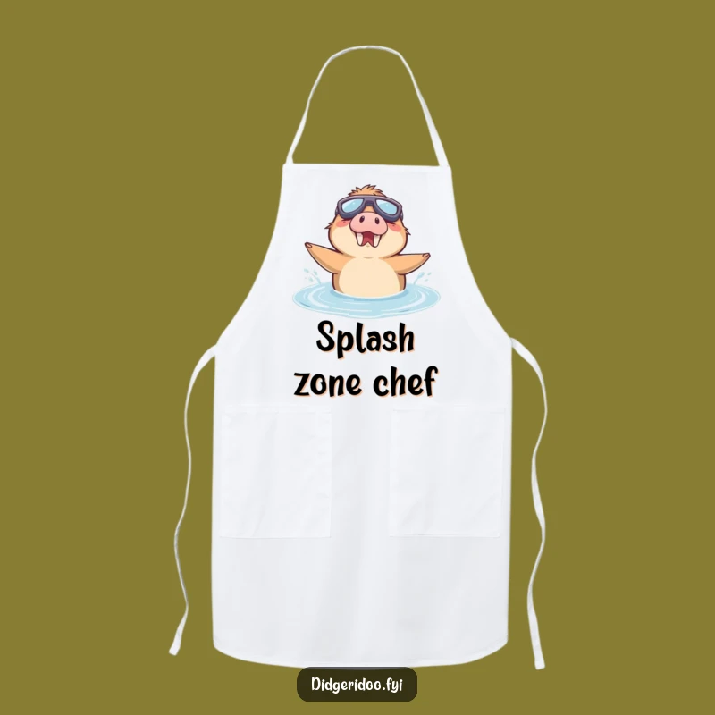 Funny Platypus Goggles Apron - Cook with Puddle Enthusiasm, Perfect Kitchen Funny Gift