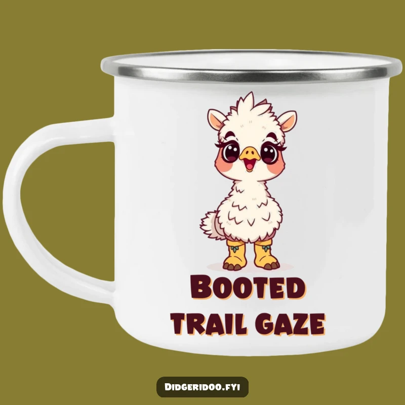 Funny Emu Boots Camping Mug: Surprised Outdoor Bird Gift