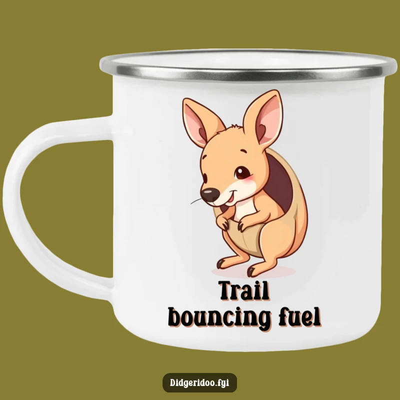 Funny Kangaroo Joey Pouch Camping Mug: Enjoy Drinks with Hilarious Outback Adventure
