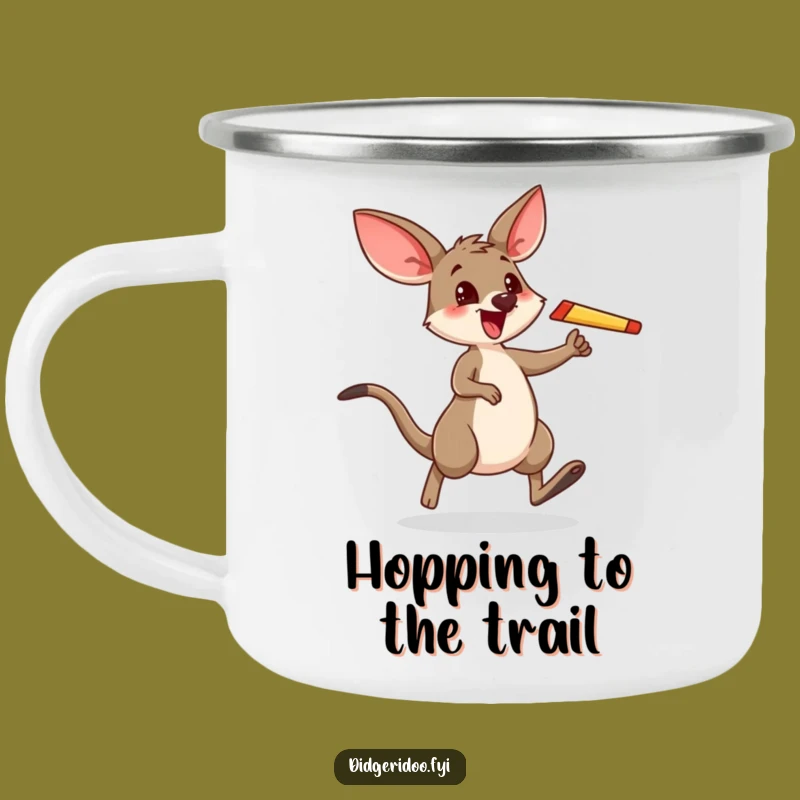 Funny Wallaby Boomerang Hop Camping Mug: Adventure & Laughter Outdoors
