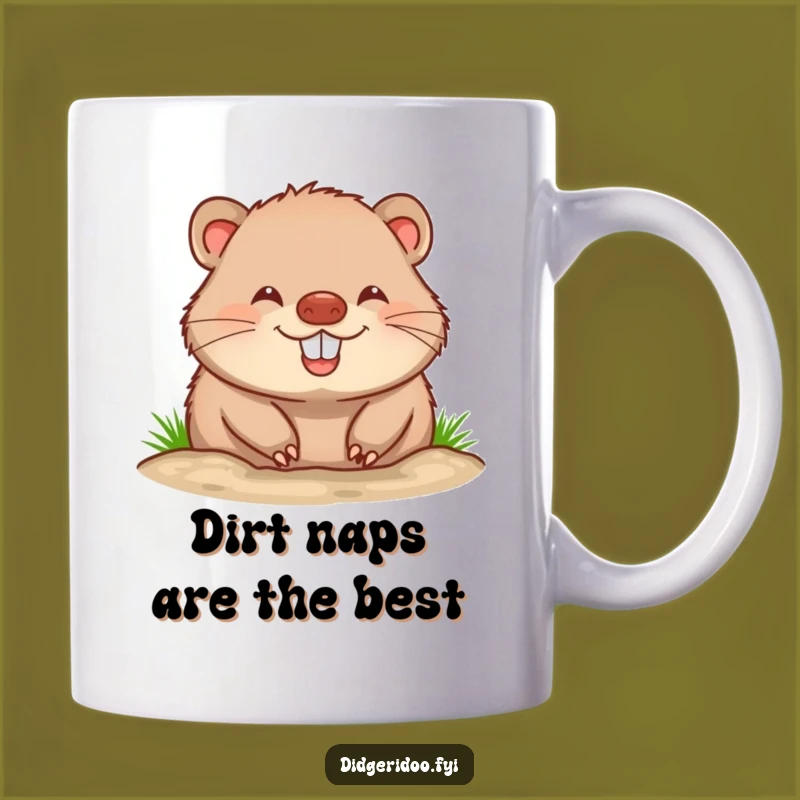 Funny Wombat Burrowing Mug: A Cheerful Buddy for Your Coffee Break