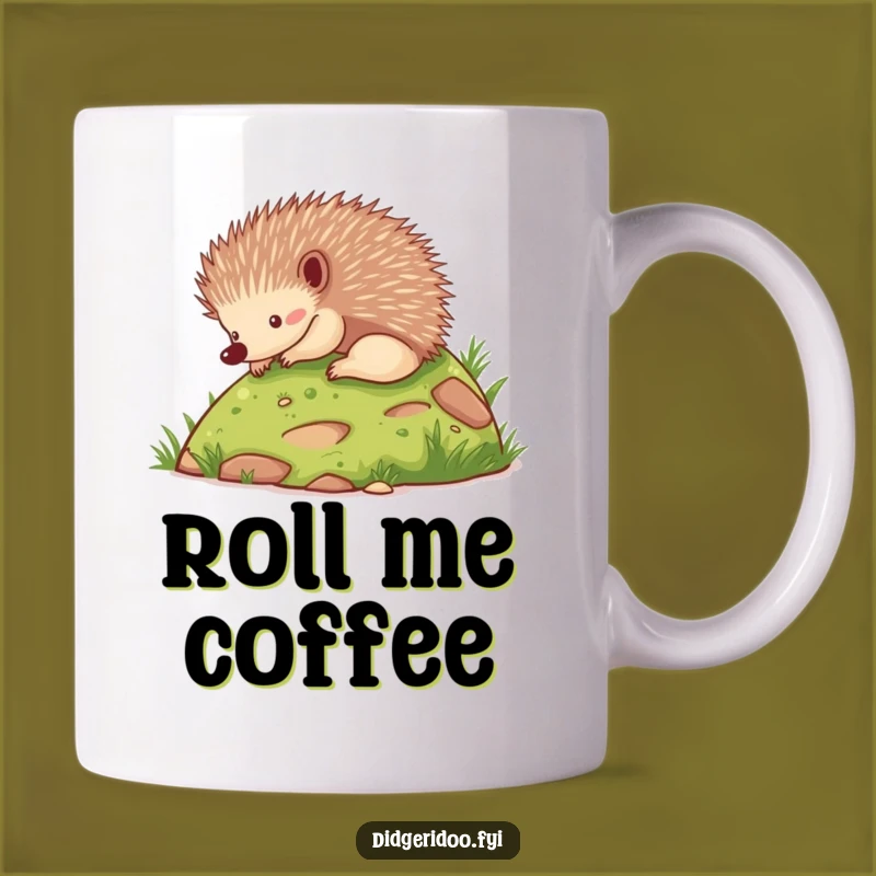 Funny Echidna Rolling Mug - Playful Animal Treat Gift for Nature Lovers