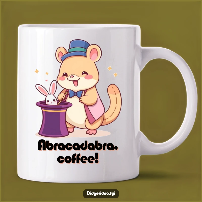 Funny Platypus Magician Mug: Giddy Rabbit Trick Gift for Magic Fans