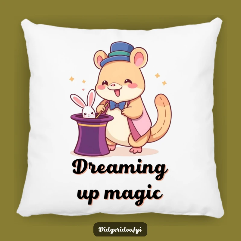 Funny Platypus Magician Pillow: Soft Giddy Illusion Decor Gift