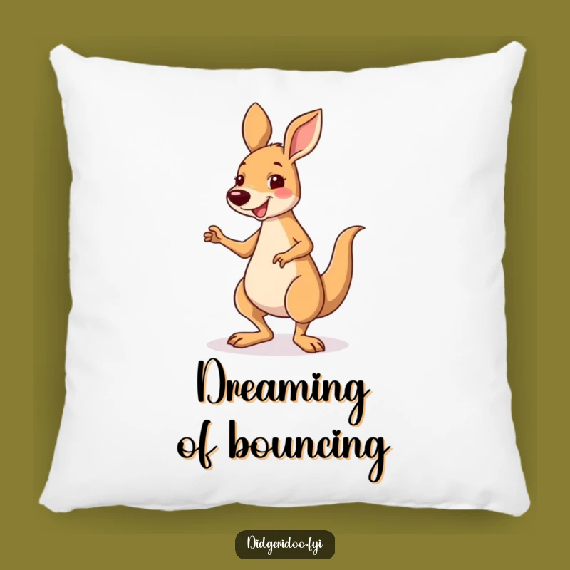 Funny Kangaroo Jig Pillow - Cozy Smiling Cushion for Relaxing Fun