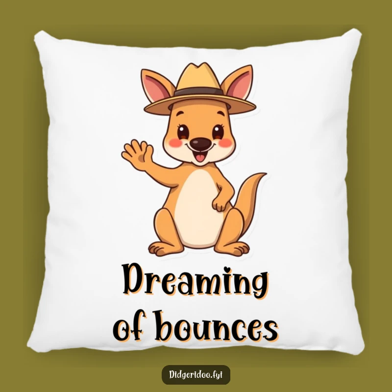 Funny Kangaroo Pillow: Soft Happy Waving, Comfy and Hilarious Home Decor Gift