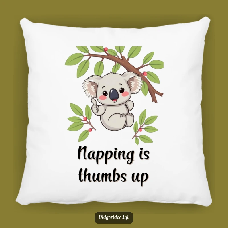 Funny Koala Thumbs Up Pillow: Cozy Shy Comfort, Perfect Gift