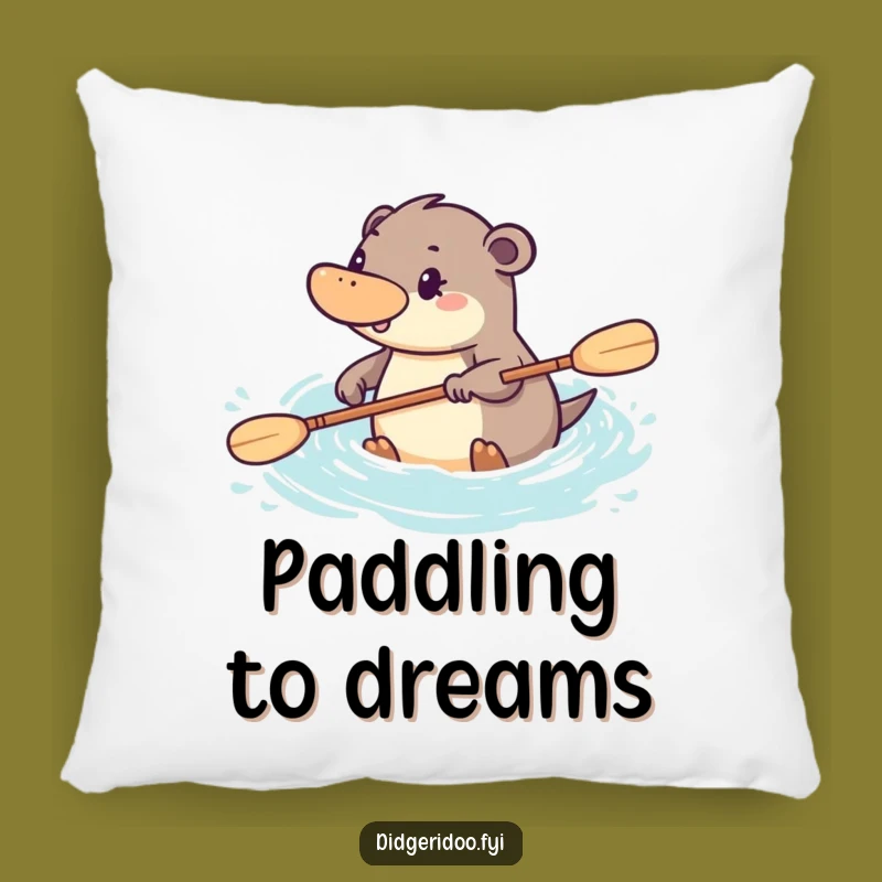 Funny Platypus Paddling Pillow: Cozy Comfort with Determined Charm