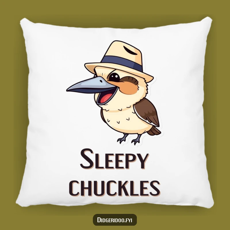 Funny Kookaburra Akubra Pillow: Comfy Chuckles, Hilarious Aussie Touch, Perfect Funny Gift!