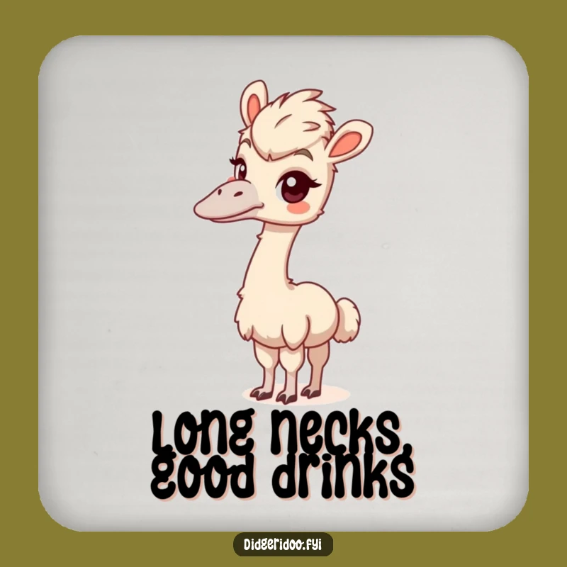 Funny Emu Coaster Set: Protect Surfaces with Curious Charm!