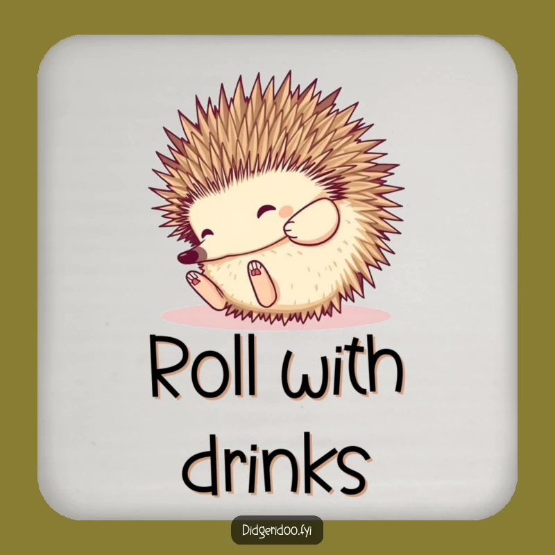Funny Echidna Rolling Coaster: Playful Spiky Ball Protector, Humorous Gift