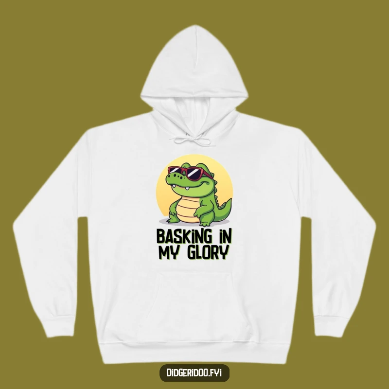 Cozy Funny Crocodile Hoodie: Basking in Comfort with Cool Vibes!