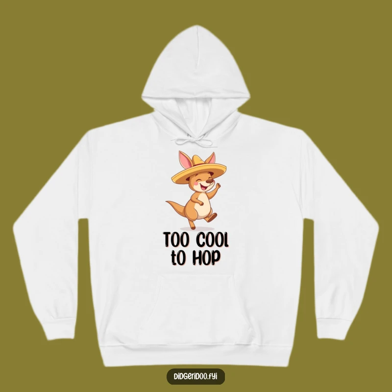 Funny Kangaroo Sombrero Hoodie: Cozy Joyful Bouncing, Ideal Gift