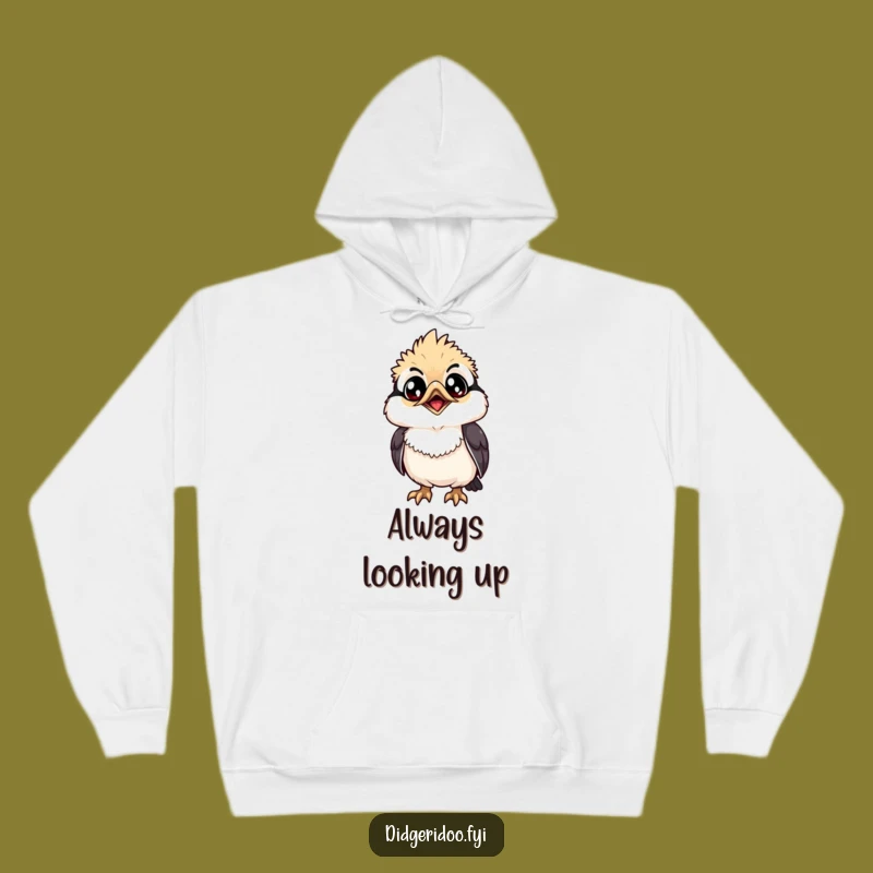 Funny Kookaburra Hoodie: Cozy Grinning Bird, Warm and Hilarious Comfort Gift