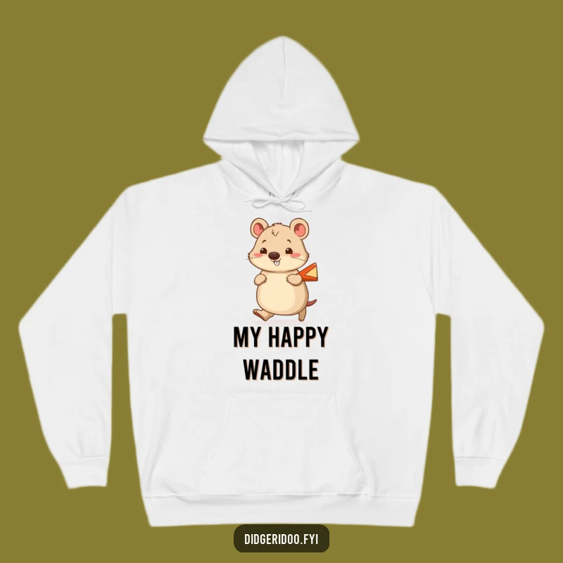 Funny Wombat Boomerang Hoodie: Cozy Comfort with Aussie Charm