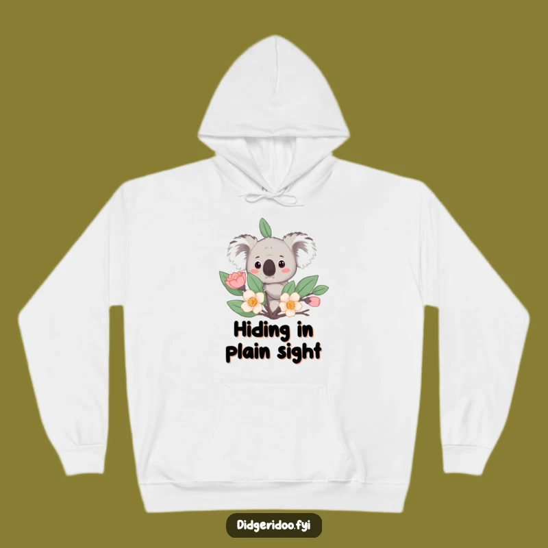 Funny Koala Hoodie: Cozy Curious Peek, Warm and Adorable Comfort Gift