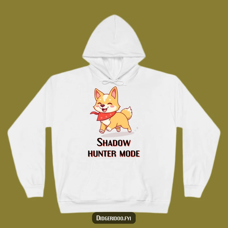 Funny Dingo Bandana Hoodie: Cozy Canine Chasing Gift