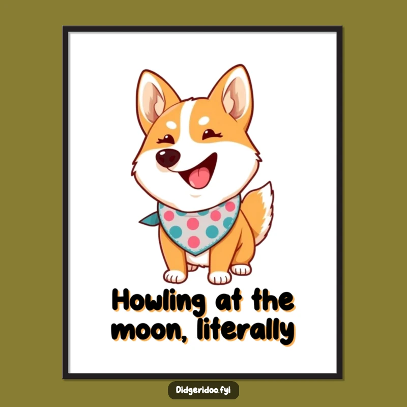 Free Printable Wall Art: Proud Dingo Howling for Bold, Wild Decor