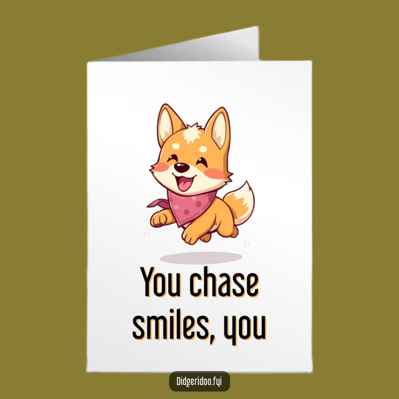Free Printable Dingo Birthday Card Funny Downloadable Gift for Dog Lovers