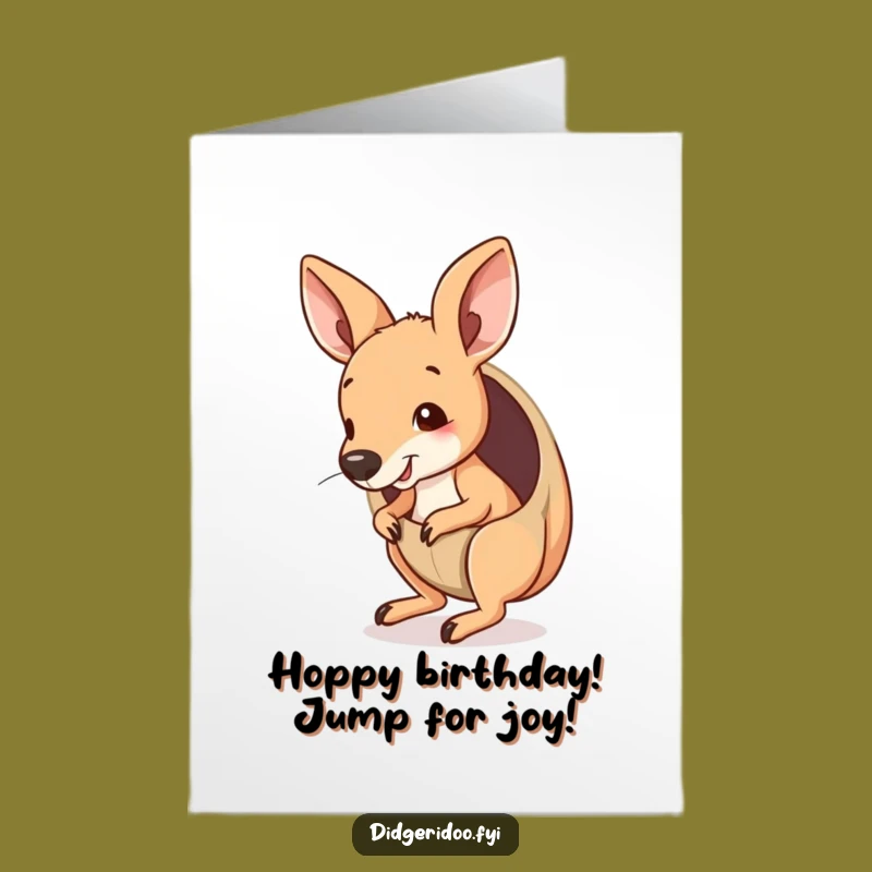 Free Printable Birthday Card: Bouncing Joey, Fun Downloadable Gift