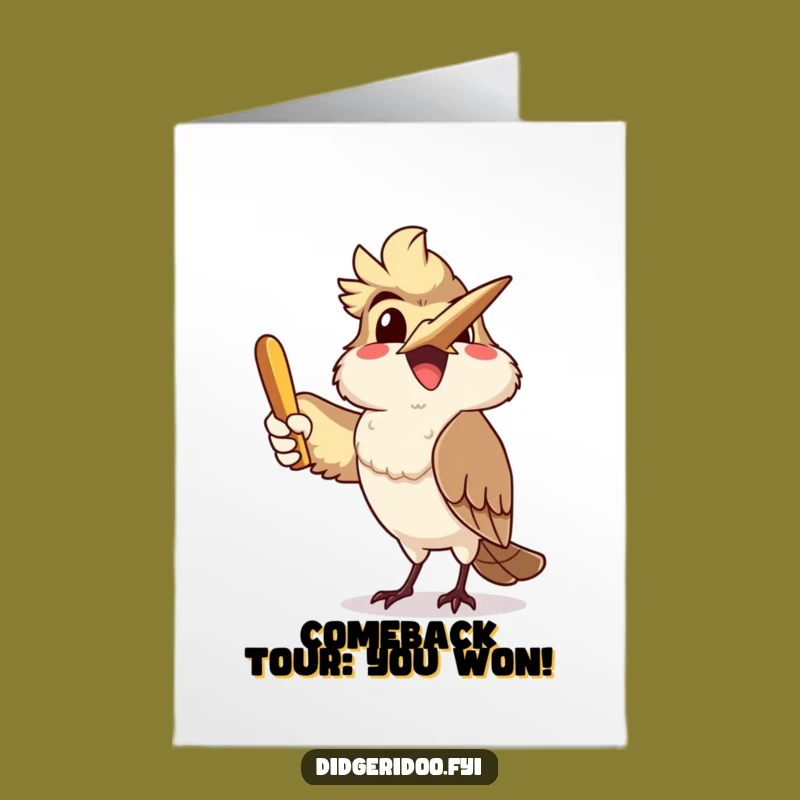 Free Printable Congrats Card: Kookaburra Boomerang Toss for a DIY Celebration
