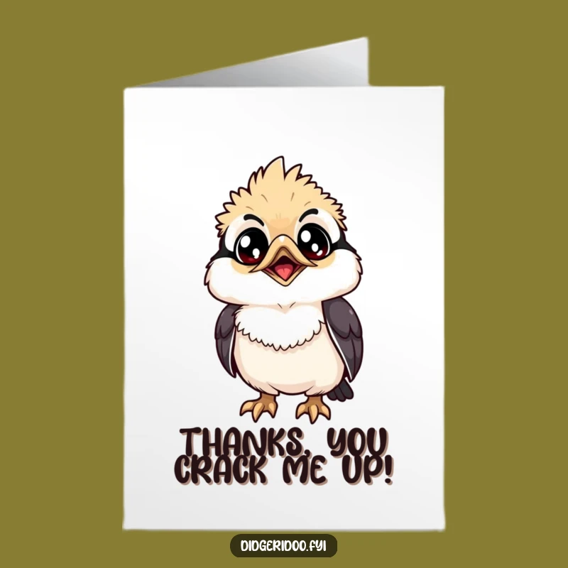 Free Printable Kookaburra Thank You Card: Laughing Up for Authentic Gratitude