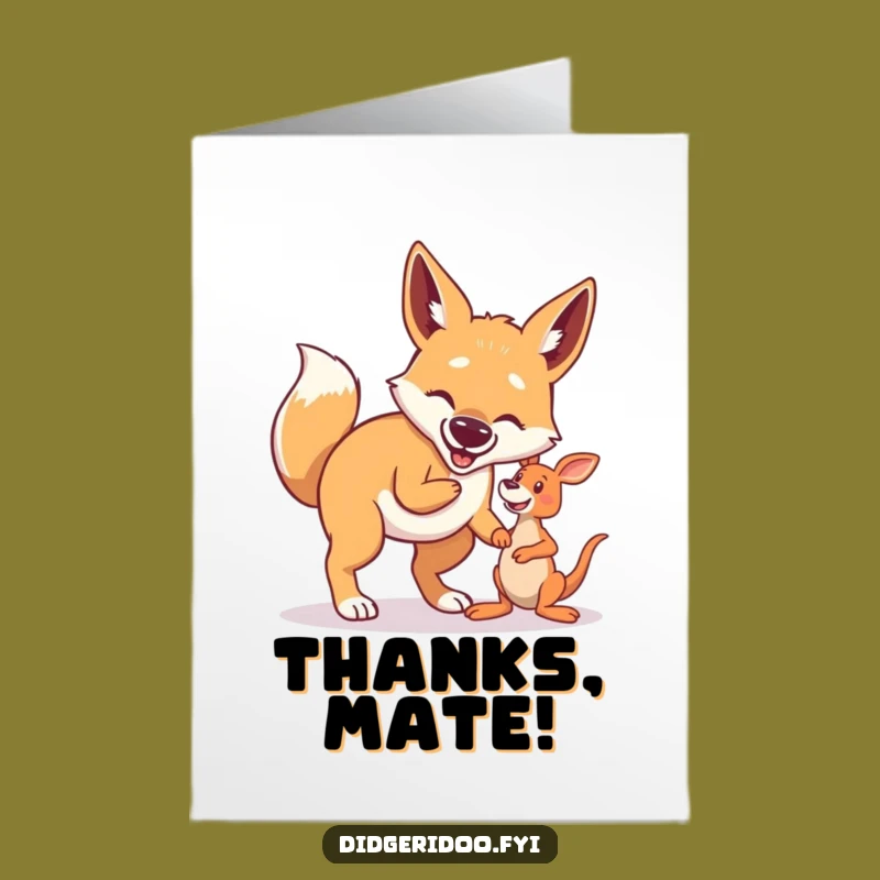 Free Printable Dingo Fetch Card: Humorous Thanks Downloadable Gift for Friends!