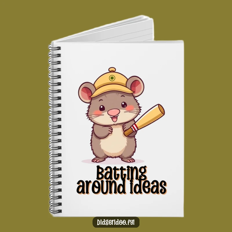 Funny Wombat Cricket Notebook - Jot Down Plays, Sporty Ideas, Perfect Funny Gift!