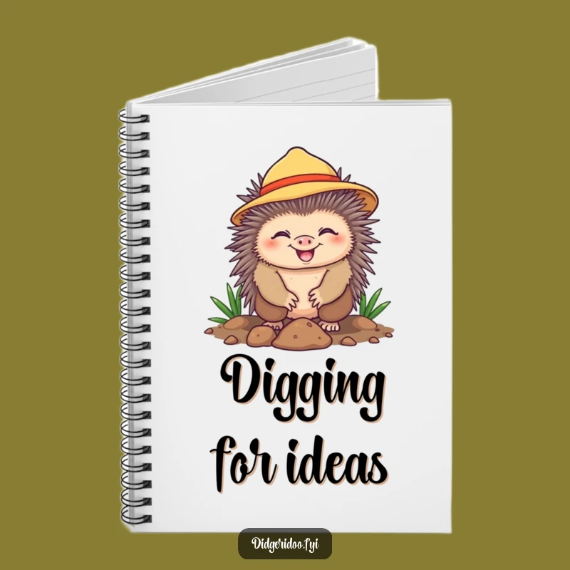 Funny Echidna Gardening Notebook - Jot Down Ideas, Sunny Plans, Perfect Funny Gift!