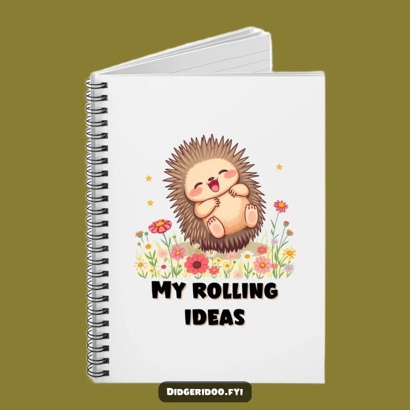 Funny Echidna Wildflower Notebook: Journal of Joy, Perfect Gift