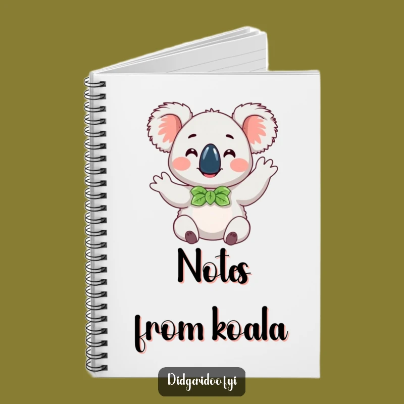 Funny Koala Wave Notebook: Eucalyptus Journal, Hilarious Animal Gift for Notes