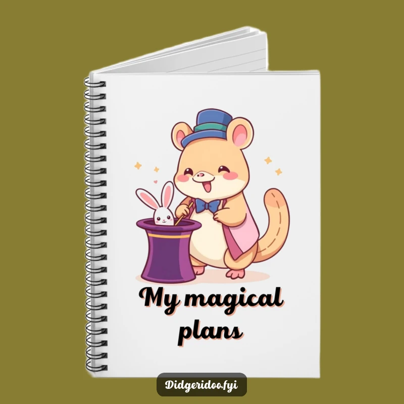 Funny Platypus Magician Notebook: Giddy Illusion Journal Gift