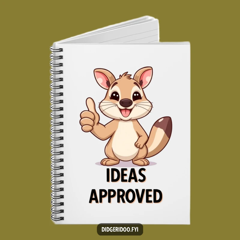 Funny Wallaby Thumbs Up Notebook: Journal for Positive Thoughts Gift