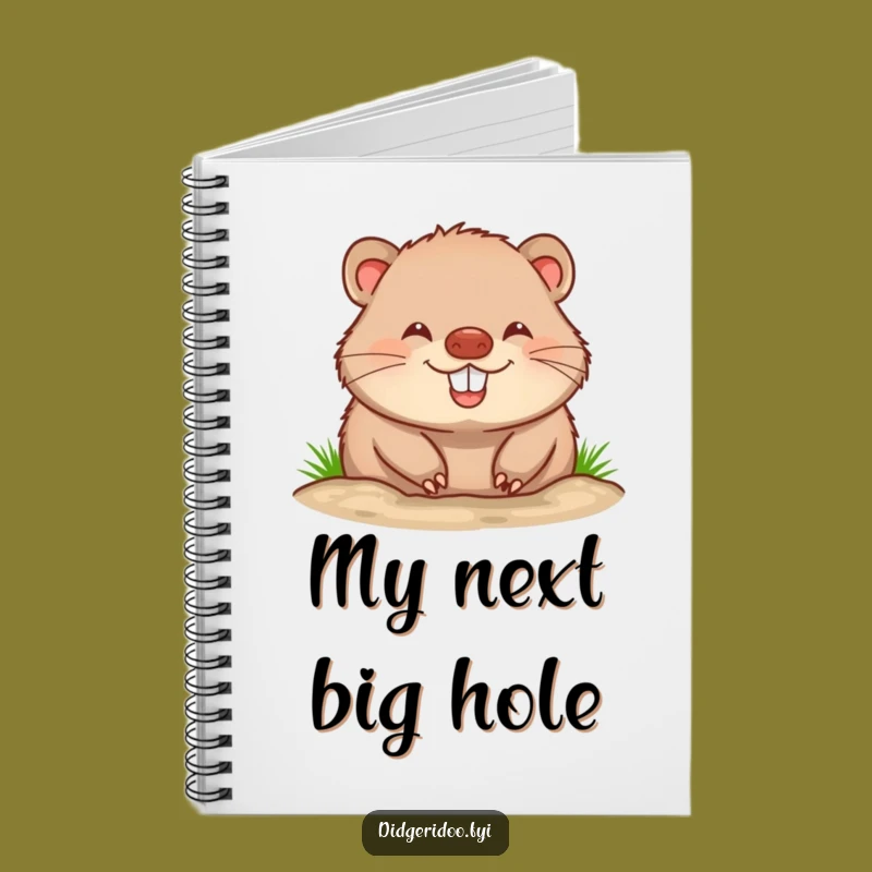 Funny Wombat Notebook: Jot Down Ideas with a Cheerful Grin!