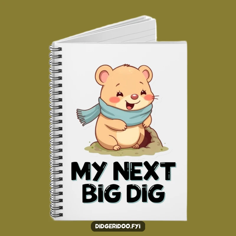 Funny Wombat Scarf Notebook: Jot Down Ideas with Cozy Cheer Gift