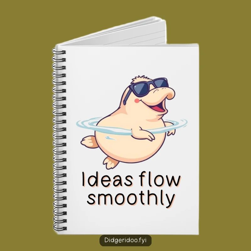 Funny Platypus Swim Notebook: Jot Down Ideas with Hilarious Aquatic Flair