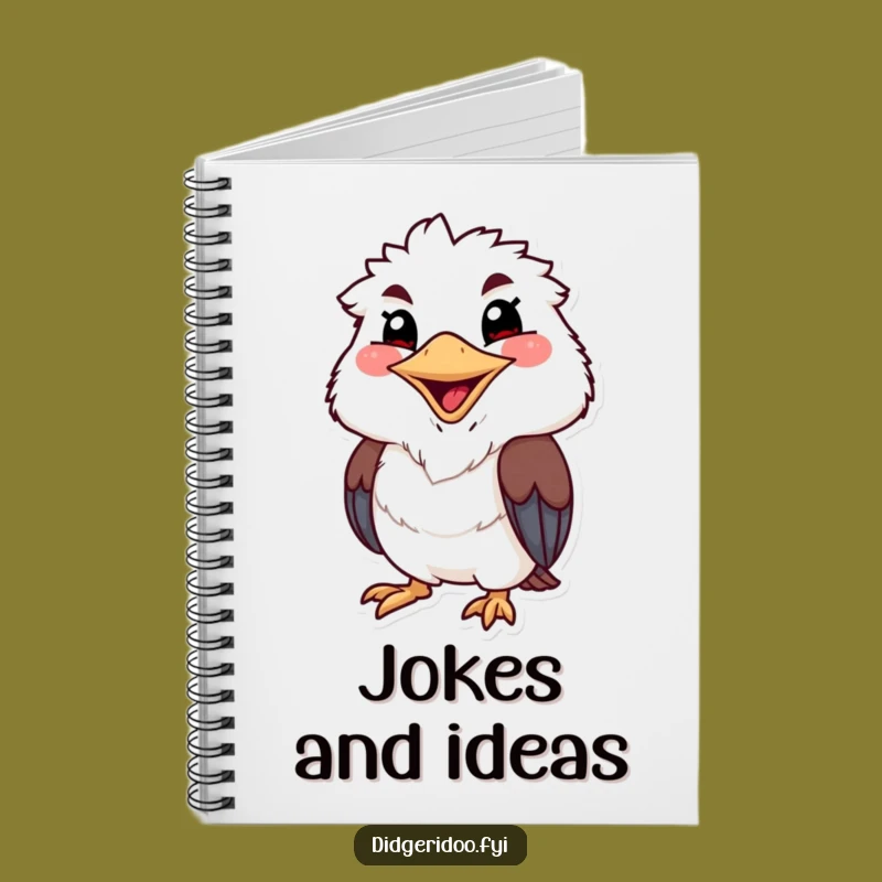 Funny Kookaburra Chuckle Notebook: Jot Down Jokes with Aussie Wit