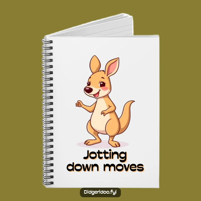 Funny Kangaroo Jig Notebook - Smiling Journal for Energetic Ideas