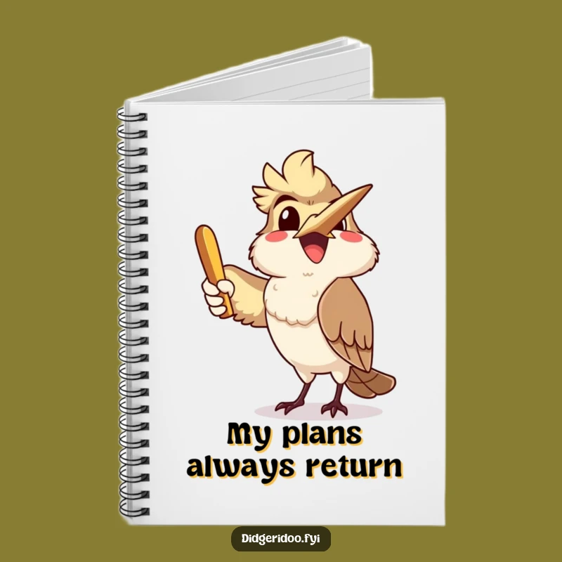Funny Kookaburra Boomerang Notebook: Delighted Character Journal Gift