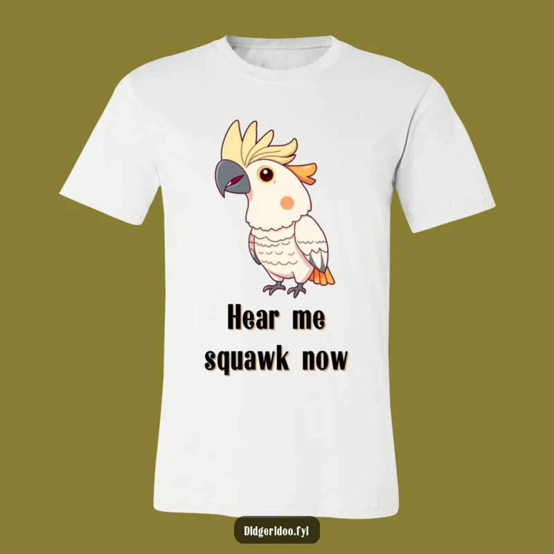 Funny Cockatoo T-Shirt: Strut Your Stuff with This Proud Bird!
