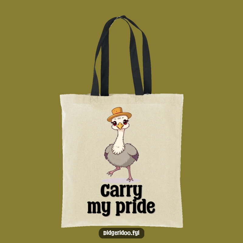 Funny Emu Cork Hat Tote Bag - Carry Your Pride with Aussie Flair, Perfect Gift