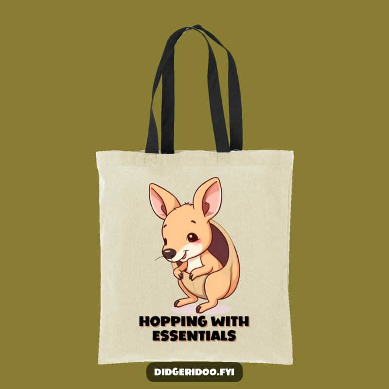 Funny Kangaroo Joey Pouch Tote Bag: Carry Your Essentials with Hilarious Energy