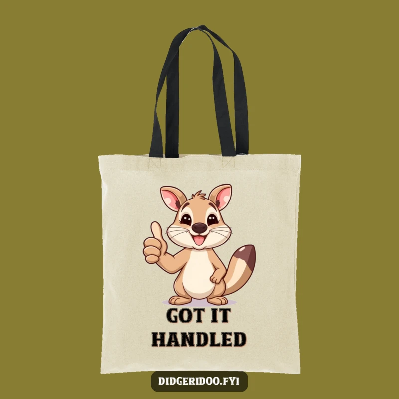 Funny Wallaby Thumbs Up Tote Bag: Stylish Aussie Animal Accessory