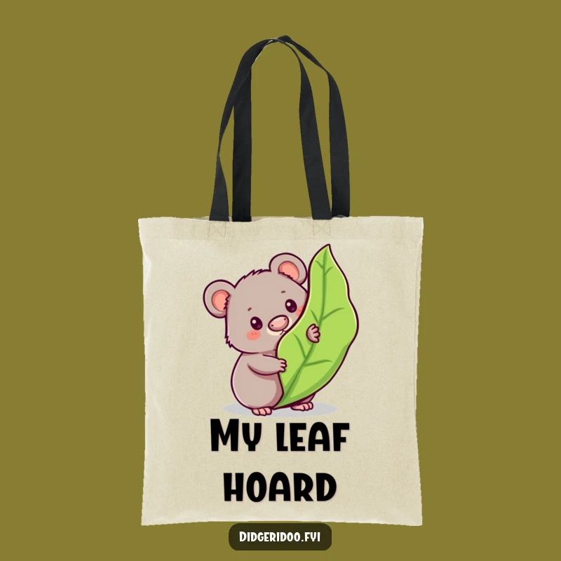 Funny Wombat Peeking Tote Bag: Carry Your Treasures with Aussie Charm