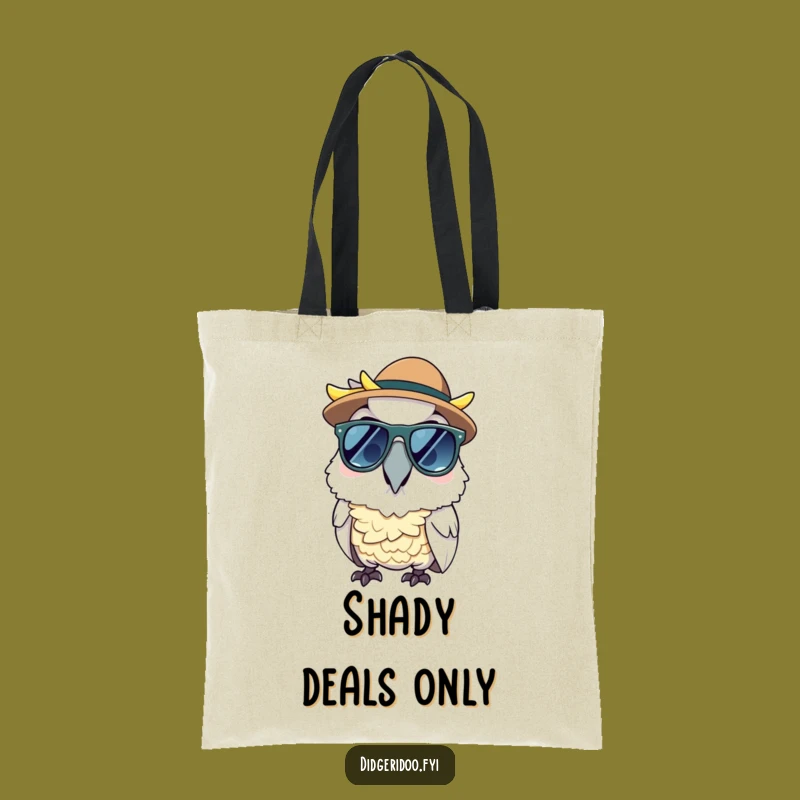 Funny Cockatoo Sunglasses Tote Bag - Cool Carryall for Sunny Outings